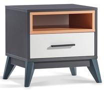 Naktinis staliukas Kalune Design Breda 2215, antracito sp./pilka sp., 42 cm x 54 cm x 50 cm
