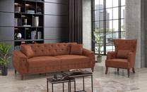 Sofos rinkinys Hanah Home Marta 867UNQ1521, ruda sp., 94 x 225 cm x 85 cm
