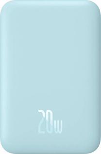 Lādētājs-akumulators (Power bank) Baseus Magnetic Mini, 6000 mAh, 20 W, zila krās.
