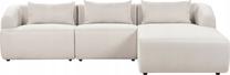 Kampinė sofa Beliani Svansele, smėlio sp., dešininė, 278 x 174 cm x 72 cm