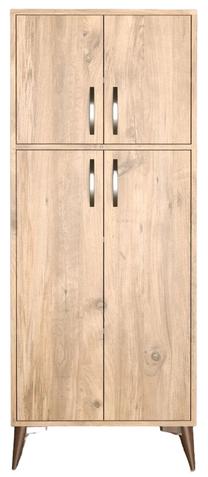 Virtuvinė spinta Kalune Design MDL0102, ruda sp., 62.5 cm x 35 cm x 155 cm