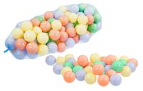 Набор шариков для бассейна Mochtoys 10964, ⌀ 6 см, 100 шт, многоцветный/(цвет/дизайн выбирается случайным образом)
