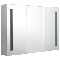 Pakabinama vonios spintelė su veidrodžiu VLX, pilka sp., 14 cm x 89 cm x 62 cm