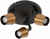 Valgusti lagi Lucide Emile 51901/13/02, GU10, 3 x 8 W, messing v / must v., 7.5 x 8.3 cm