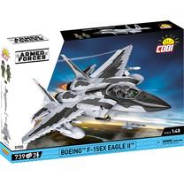 Konstruktorius, lėktuvas Cobi Armed Forces Boeing F-15EX Eagle II 5900, 739 vnt., balta sp./juoda sp.