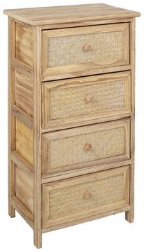 Komoda Home4you, šviesiai ruda sp., 73 cm x 29 cm x 40 cm