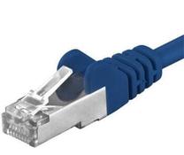 Сетевой кабель PremiumCord RJ-45, RJ-45, 1.5 м, синий цв.