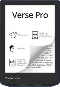E-raamatu luger Pocketbook Verse Pro PB634-A-WW-B, 16 GB, sinine v., 6"