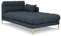 Sofa Micadoni Home Mamaia Chaise Longue, mėlyna sp., dešininė, 185 x 102 cm x 75 cm