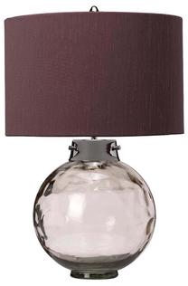 Настольные лампы Elstead Lighting Kara DL-KARA-TL-SMOKE, E27, 60Вт, фиолетовый цв./хромовый цв.