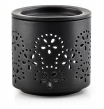 Svečturis Mondex Fragrance oil Fireplace, keramika, Ø 7.3 cm, 7.5 cm, melna krās.