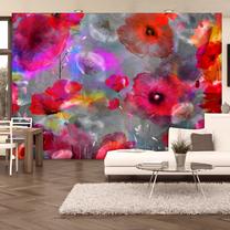 Fototapete Artgeist Painted Poppies MFT267SAM, 105 cm x 147 cm
