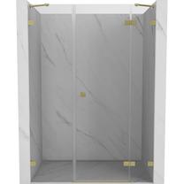 Dušo durys Mexen Lunar Right, 145 cm x 200 cm, aukso sp./grūdintas