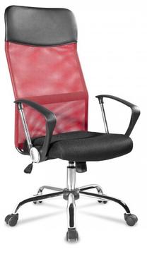Darbo kėdė Mirpol Lincoln, 58 x 59 x 114 - 124 cm, juoda sp./raudona sp.