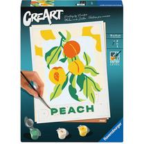 Картина по номерам Ravensburger CreArt Peaches, желтый цв./зеленый цв./oранжевый цв., 18 x 24 cm