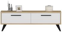 ТВ стол Kalune Design Melisa, коричневый цв./белый цв., 120 см x 29.6 см x 45 см