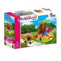 Konstruktorius AlleBlox Girls World Picnic PL57-547907, 45 vnt., įvairių spalvų