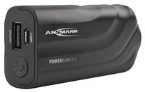 Lādētājs-akumulators (Power bank) Ansmann, 2200 mAh, melna krās.
