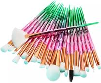 Набор кистей для макияжа Makeup Brush, 20 шт., зеленый цв.