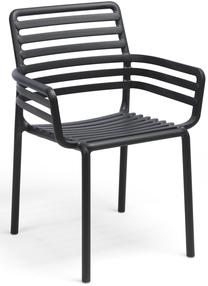Lauko kėdė Nardi Doga, antracito sp., 56.5 cm x 60 cm x 83.5 cm