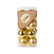 Eglutės žaisliukų rinkinys Christmas Touch N3/4016AB, aukso sp., 4 cm, plastikas, 16 vnt.