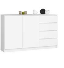Komoda Akord K013 CLP, balta sp., 99 cm x 160 cm x 40 cm