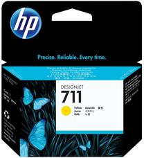 Tintes printera kasetne HP Designjet Nr.711 CZ136A, dzeltena krās.