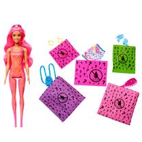 Кукла Mattel Barbie Color Reveal Neon HCC68, 29 см, розовый цв.