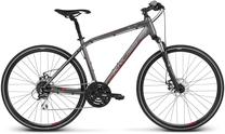 Велосипед кроссовый Kross Evado 4.0, 28 ″, 23" рама, красный цв./серый цв.
