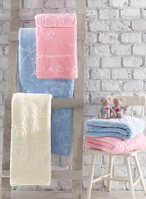 Pledas Mijolnir Emboss Baby 129CTN5076, mėlyna sp., 100 cm x 120 cm