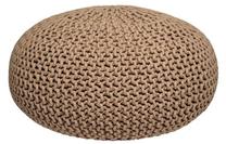 Pufas LABEL51 Knitted 432806, šviesiai ruda sp., 70 cm x 70 cm x 35 cm