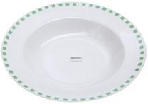Šķīvis Banquet, Ø 21.6 cm, balta krās./zaļa krās.