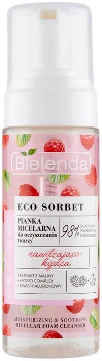 Attīroša sejas puta Bielenda Eco Sorbet Raspberry, 150 ml