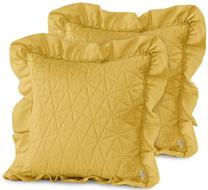 Pagalvės užvalkalas AmeliaHome Tilia, geltona, 45 cm x 45 cm