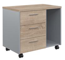 Biuro spinta Skyland Offix New OLC-3D, ąžuolo sp., 62.5 cm x 45 cm x 73.3 cm