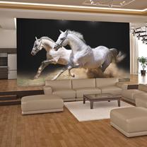 Fototapete Artgeist Galloping Horses On The Sand LFTNT1017SAM, 154 cm x 196 cm