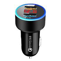 Automobilinis įkroviklis WF024, 2 x USB, juoda sp.