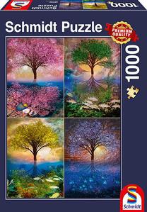 Dėlionė Schmidt Magic Tree 58392, 49.3 cm x 69.3 cm, 1000 vnt., įvairių spalvų