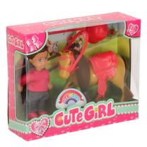 Кукла с аксессуарами Cute Girl, 14 см, многоцветный