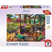Dėlionė Schmidt Jeff Haynie Garden House 58632, 49.3 cm x 69.3 cm, 1000 vnt., įvairių spalvų
