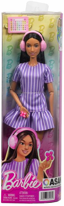 Кукла Mattel Barbie Fashionistas, 29 см, фиолетовый цв.