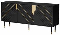 Komoda Cama Mountain, aukso sp./juoda sp., 72 cm x 154 cm x 40 cm