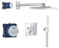 Iebūvējams dušas komplekts Grohe Grohtherm SmartControl, hroma krās.