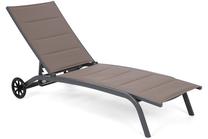Lauko gultas Ibiza 850579, ruda sp./pilka sp., 192 cm x 67 cm x 30 cm