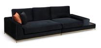 Sofa Hanah Home Line 560ARE1315, juoda sp., 320 x 102 cm x 84 cm