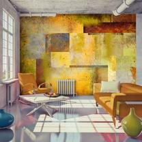 Fototapetas Artgeist Orange Hue Of Art Expression 3XLNEW011518, 245 cm x 245 cm