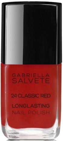 Nagų lakas Gabriella Salvete, 24 classic red sp., 11 ml