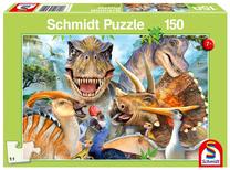 Dėlionė Schmidt Dinosaurs 111423, 29.1 cm x 43.2 cm, 150 vnt., įvairių spalvų
