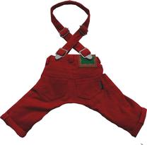 Kelnės šuniui DoggyDolly Corduroy, raudona sp., XS