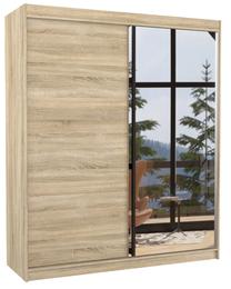 Spinta ADRK Viki 180, rusva sp., 58 cm x 180 cm x 215 cm, su veidrodžiu